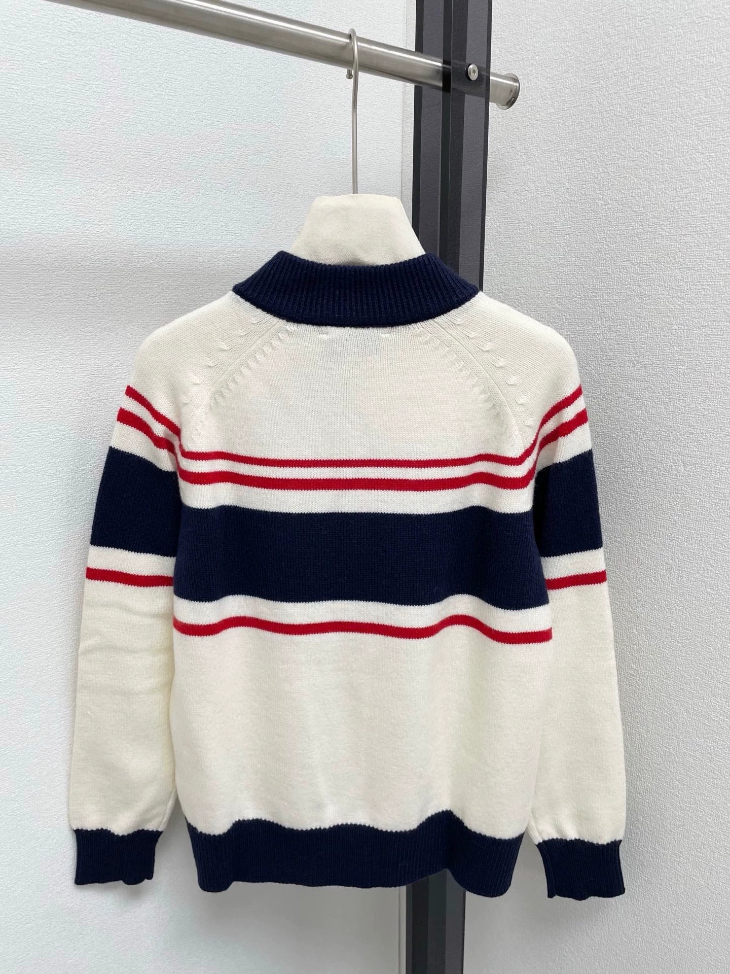 25fw Half zip knitted sweater