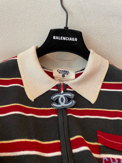 25fw Knitted edge sleeveless vest (vintage series)