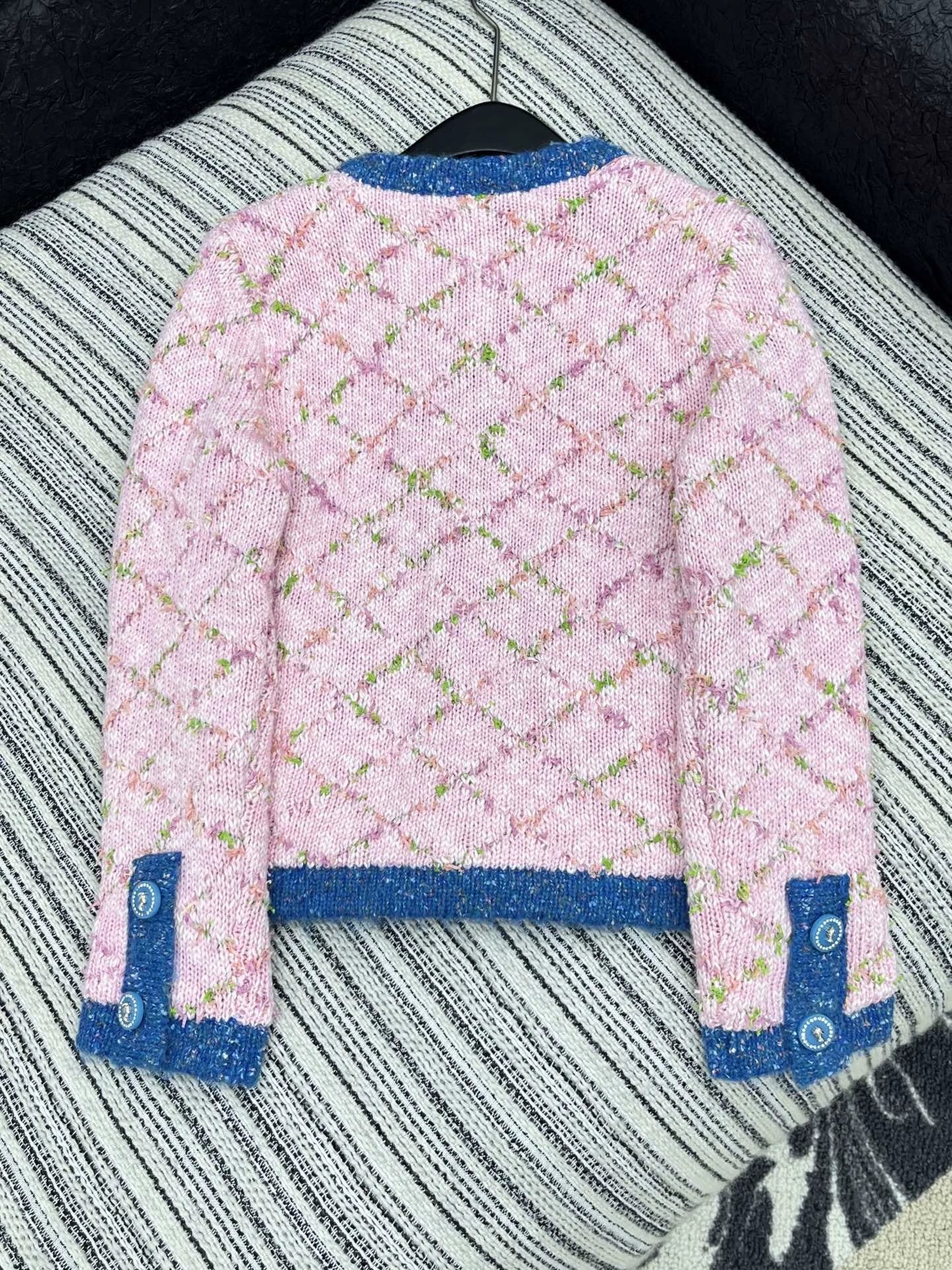 25fw Color blocking pocket cardigan