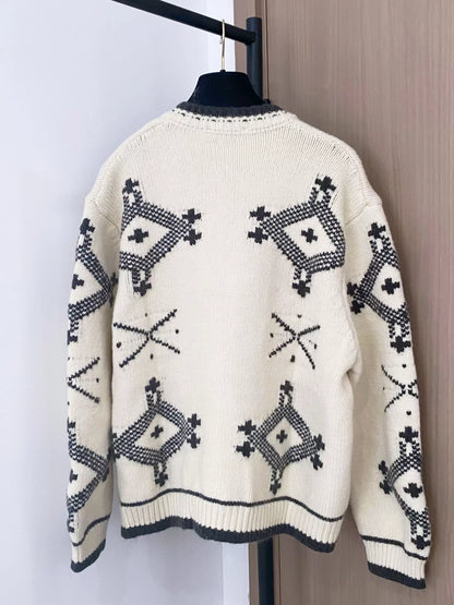 25fw Two-color cardigan