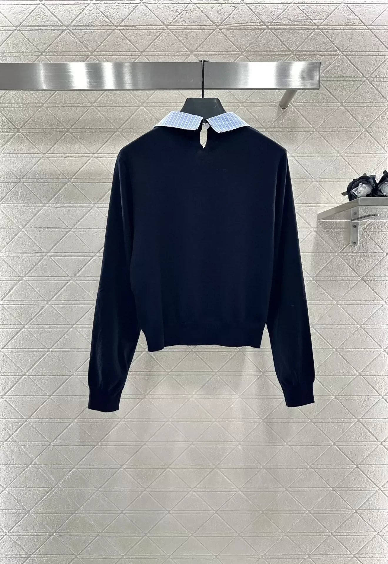 25fw Color blocking knitted long sleeves