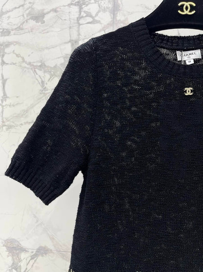 25 new product Embroidered knitted short sleeves