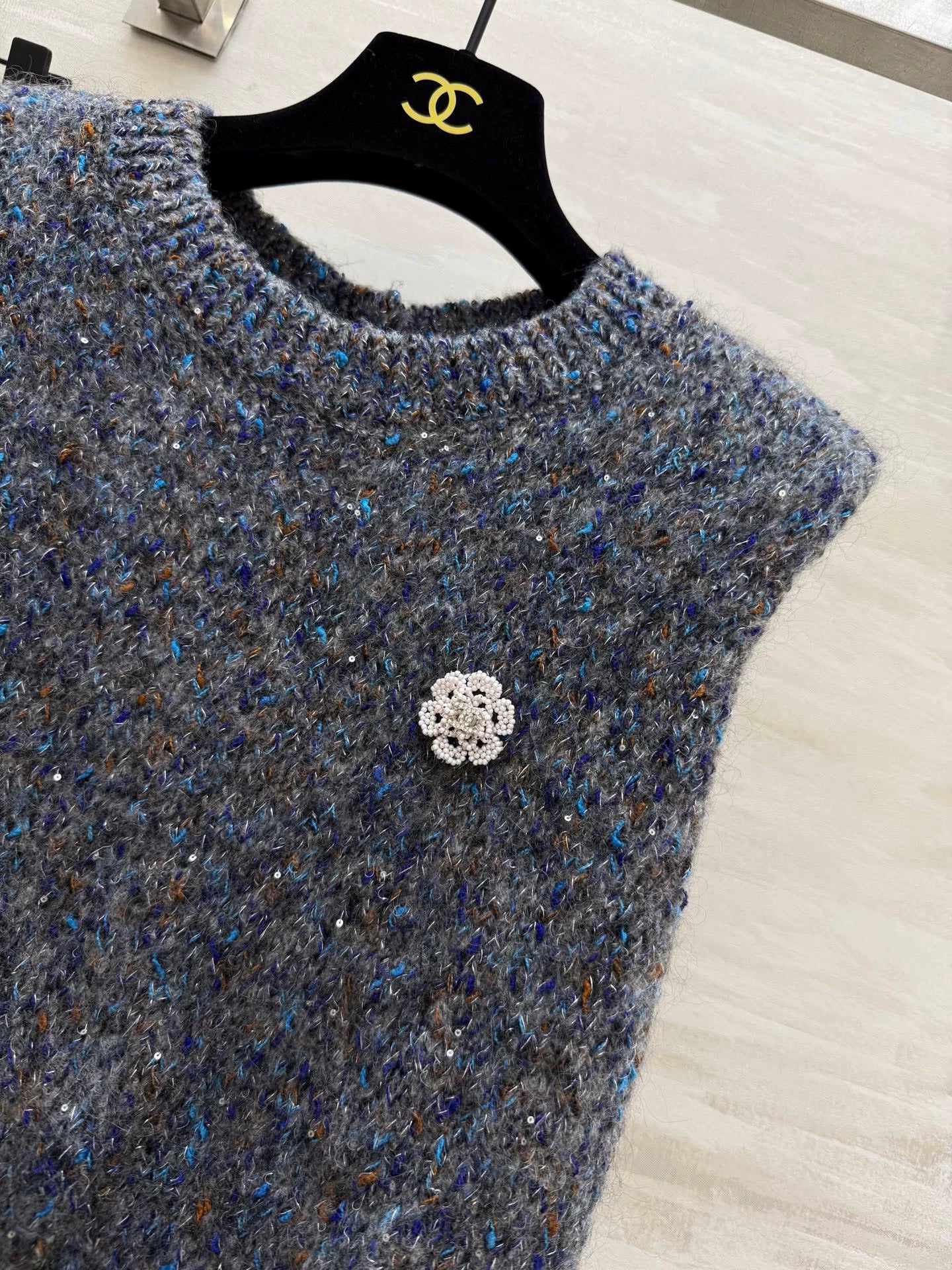 25fw Colorful reversible vest