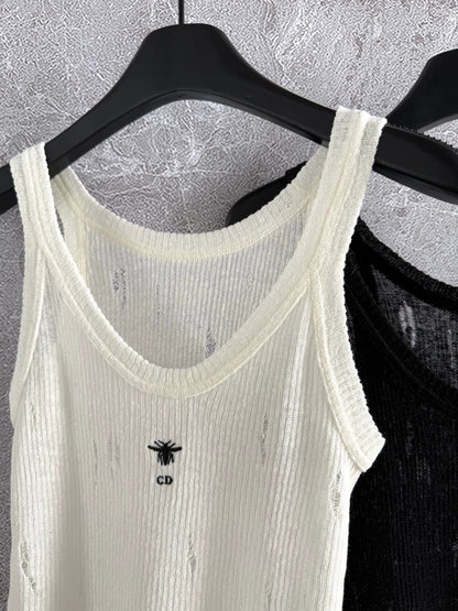 25 Hole craft vest sleeveless top