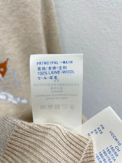 25fw Fox pattern wool sweater