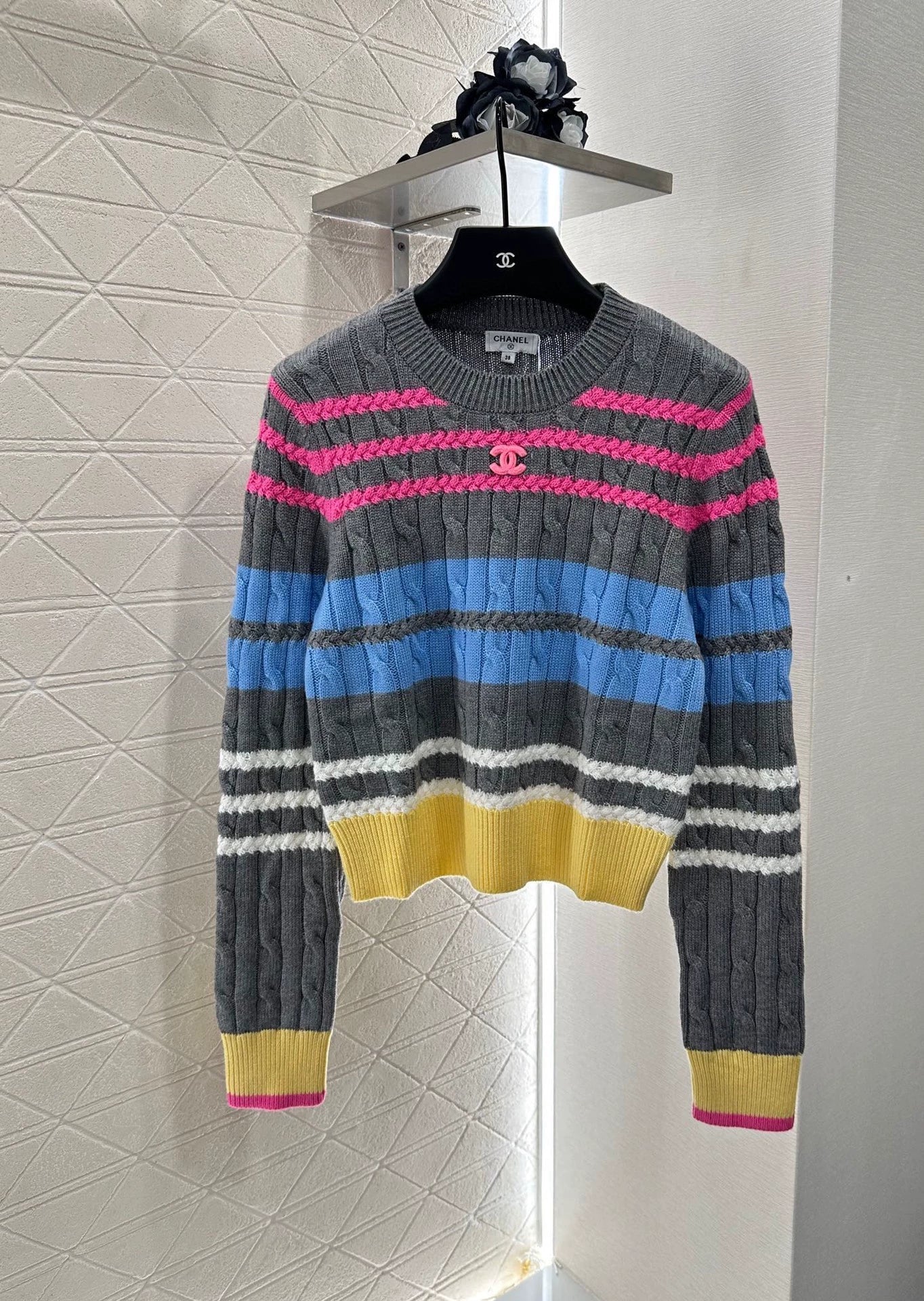 25 Colorful Striped Crochet Pullover Sweater