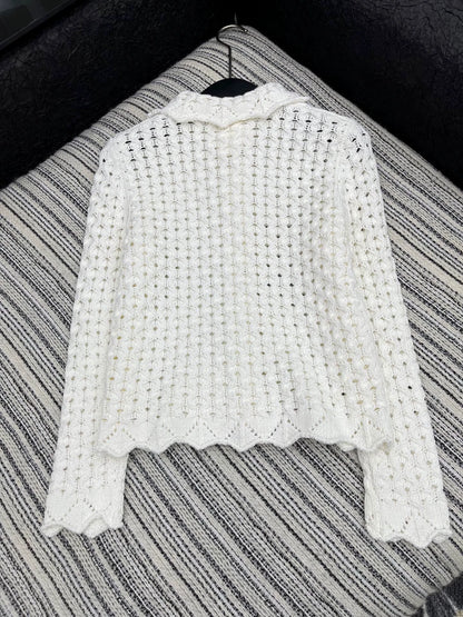 25fw Heavy industry hook flower lapel jacket