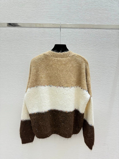 25fw Color blocked sweater
