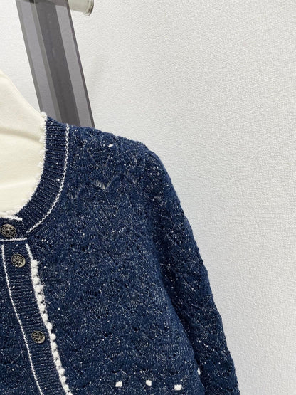 25fw Pearl embellished cardigan