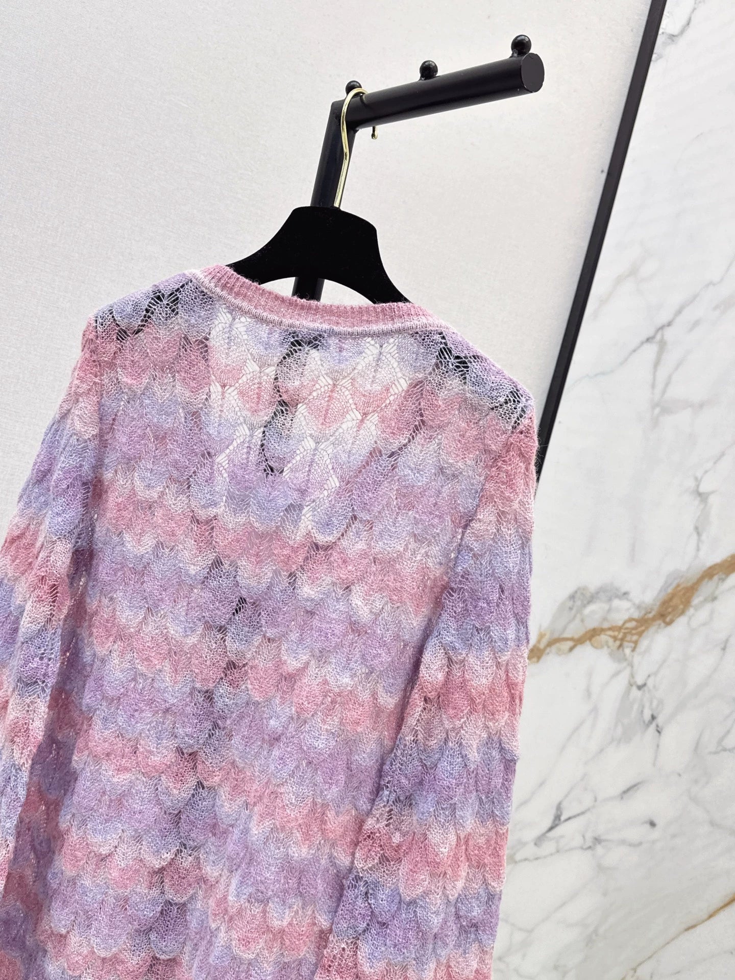 25fw Gradient Knitted Cardigan