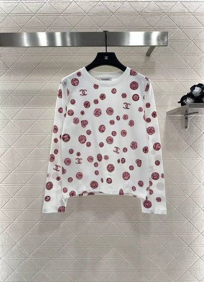 25fw Camellia Round Neck Long Sleeve