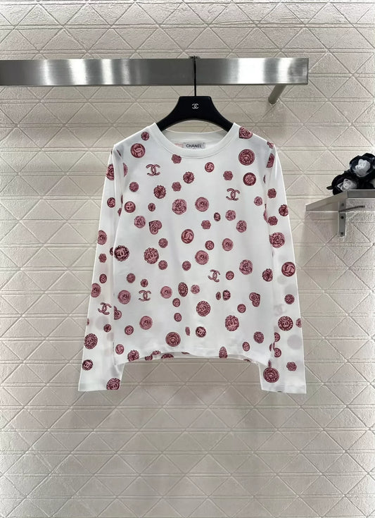 25fw Camellia Round Neck Long Sleeve