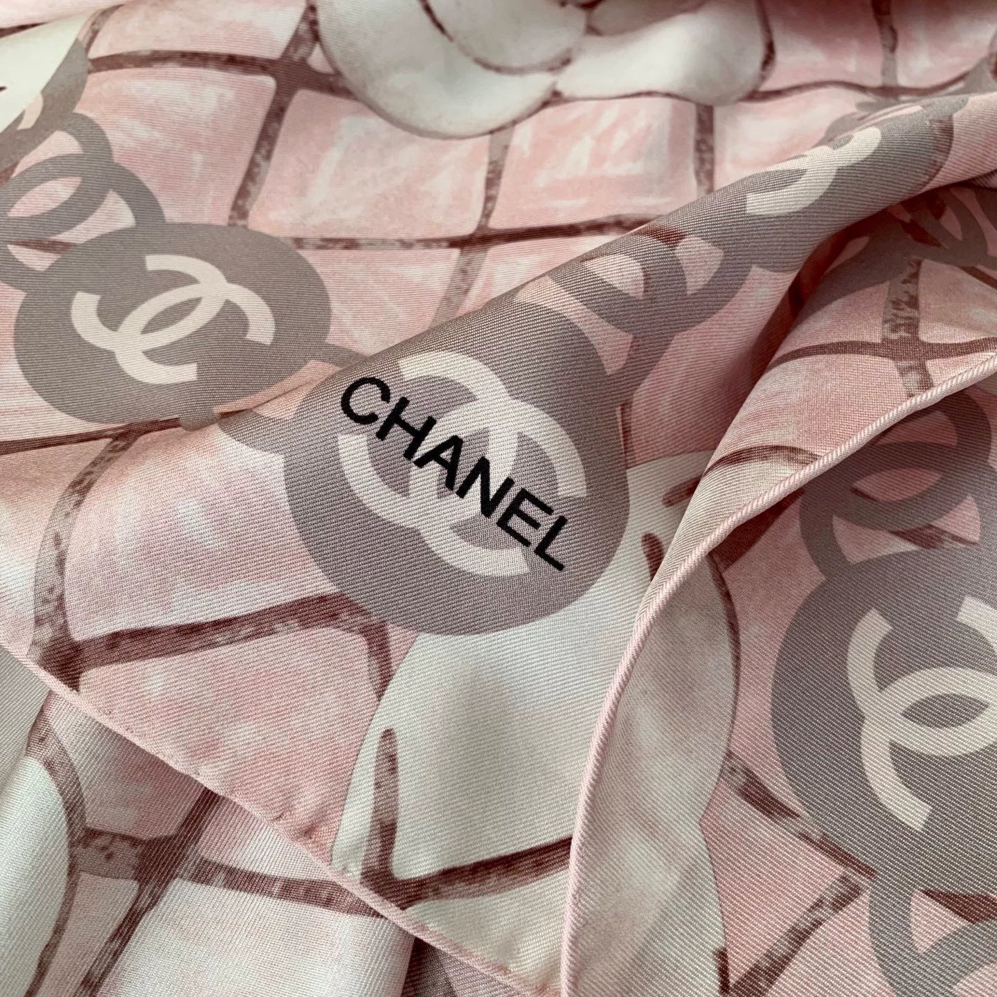 C 25 Camellia Pink Scarf