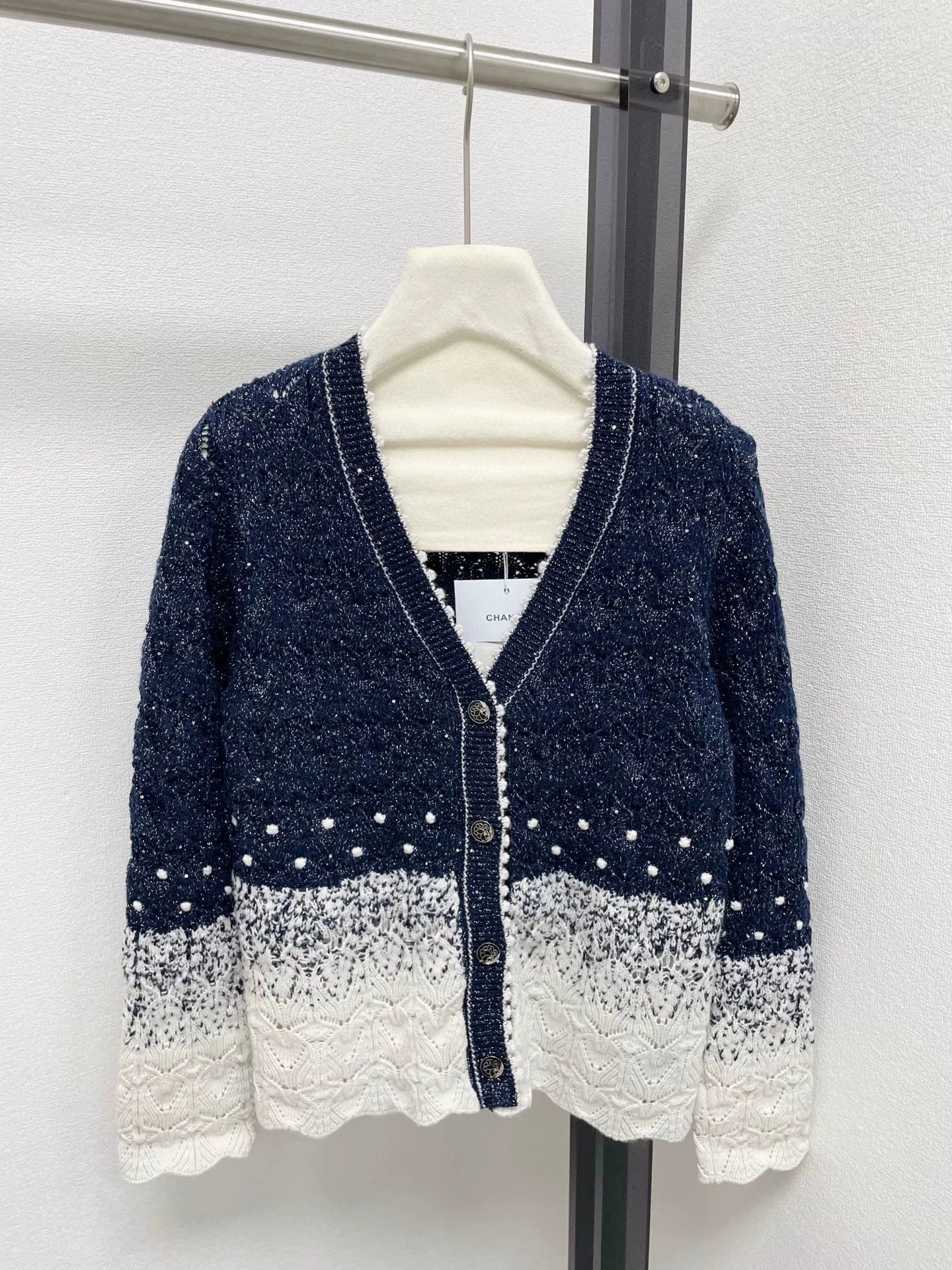 25fw Gradient Knitted Cardigan
