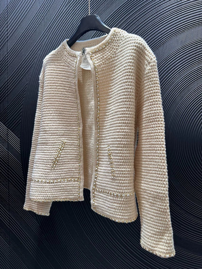 French style small fragrance knitted cardigan(vintage series)