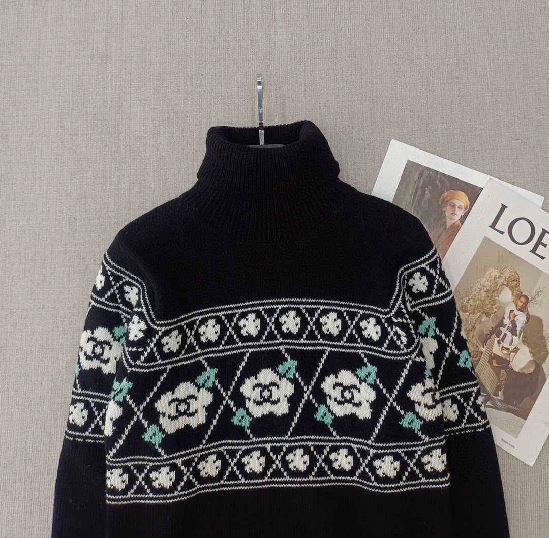 Camellia High Collar Sweater