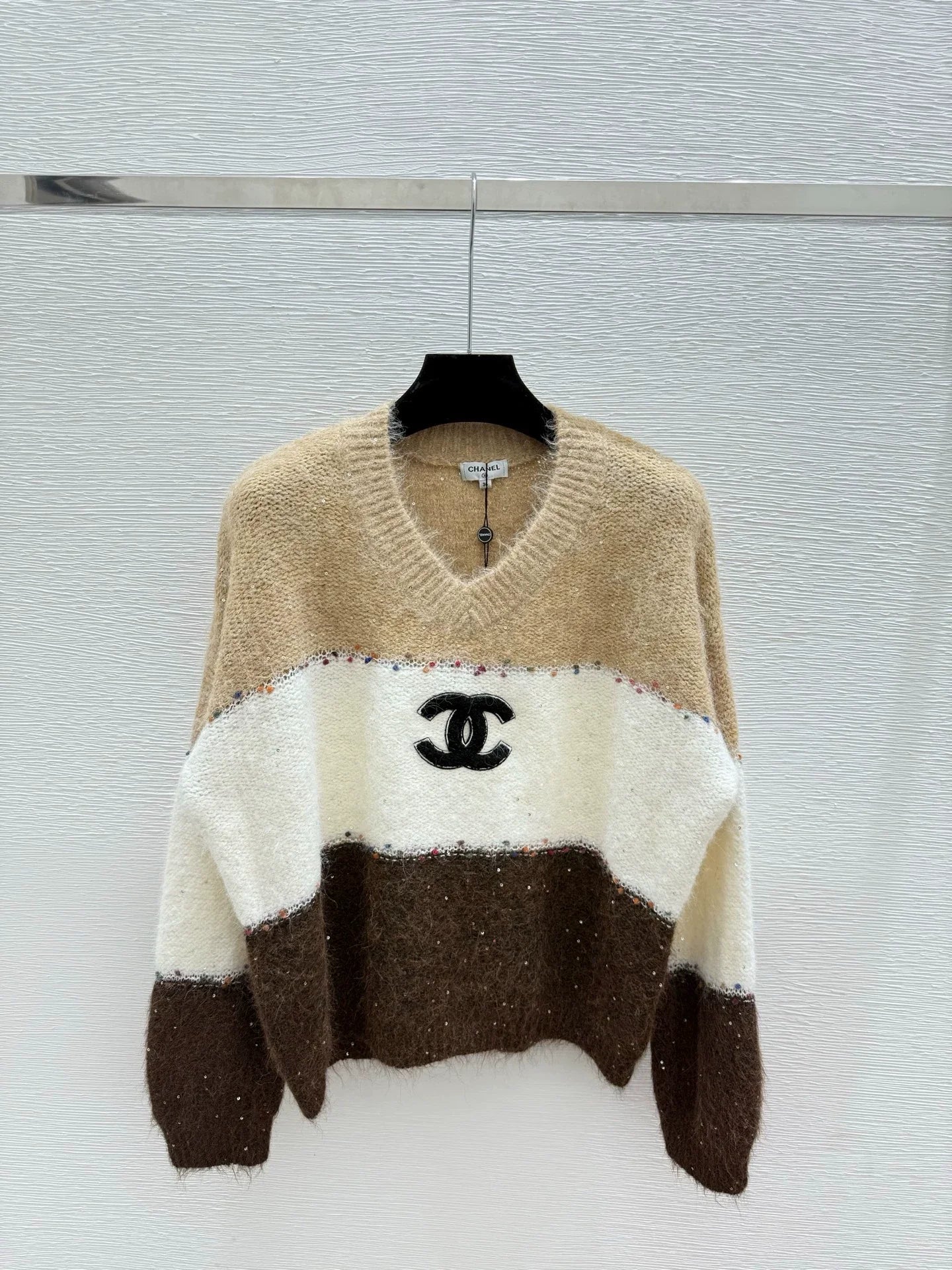 25fw Color blocked sweater