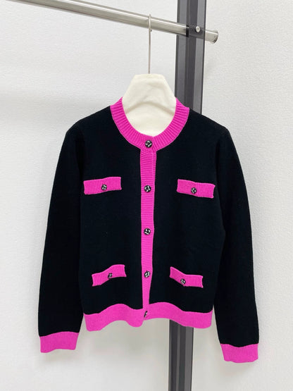 25fw Pocket round neck cardigan