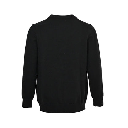 25fw Letter jacquard round neck sweater