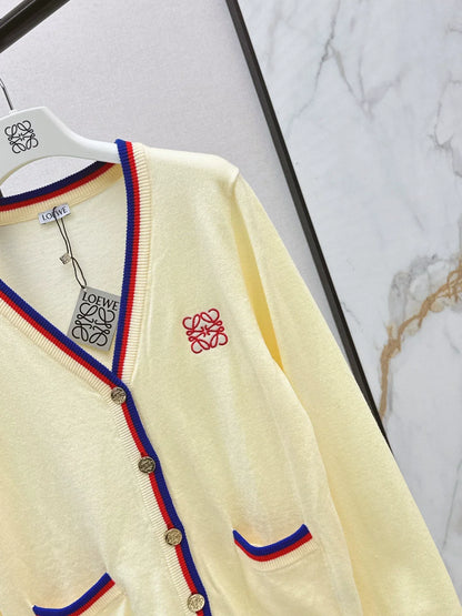 25fw Embroidered decorative cardigan