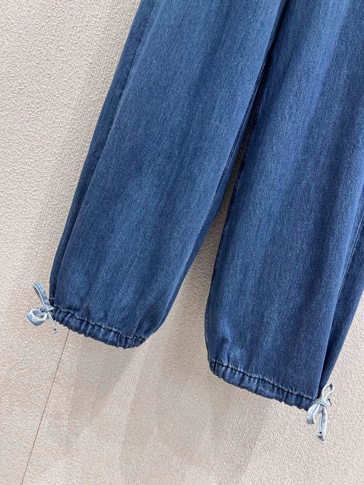 25fw Washed gradient lace up jeans