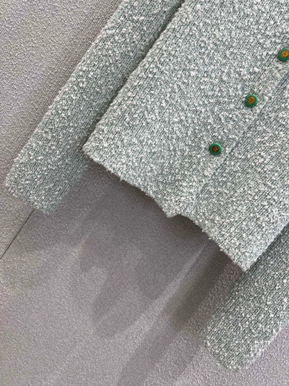 25fw Tassel collar dopamine knit cardigan