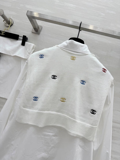 Shawl style two-piece shirt set (vintage series)