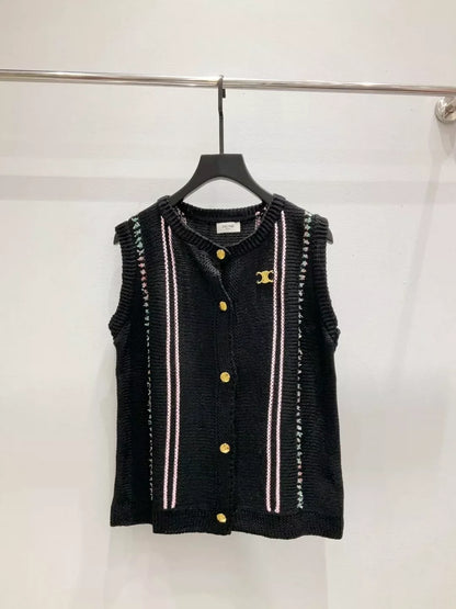 25fw Rainbow Knitted Tank Top