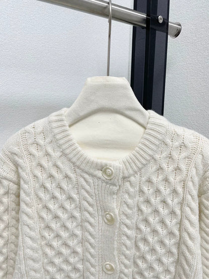 25fw Spinning door knitted cardigan