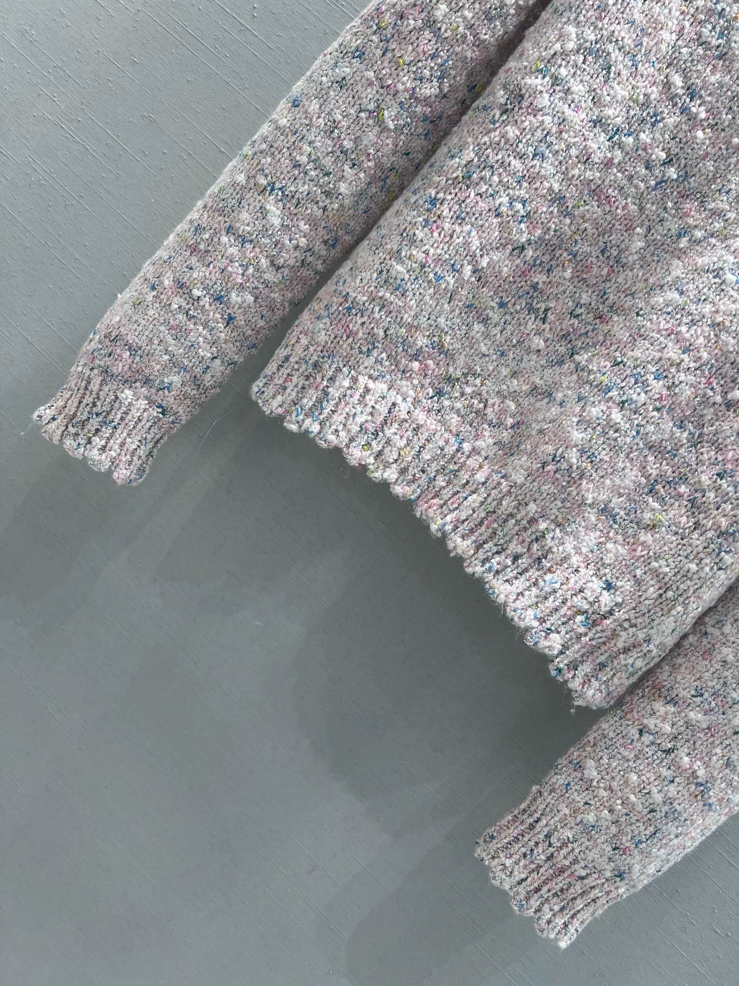 Collared knit wool sweater