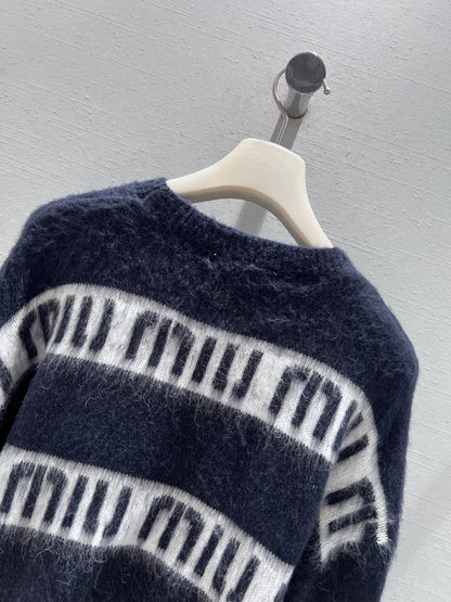 25FW mohair letter sweater
