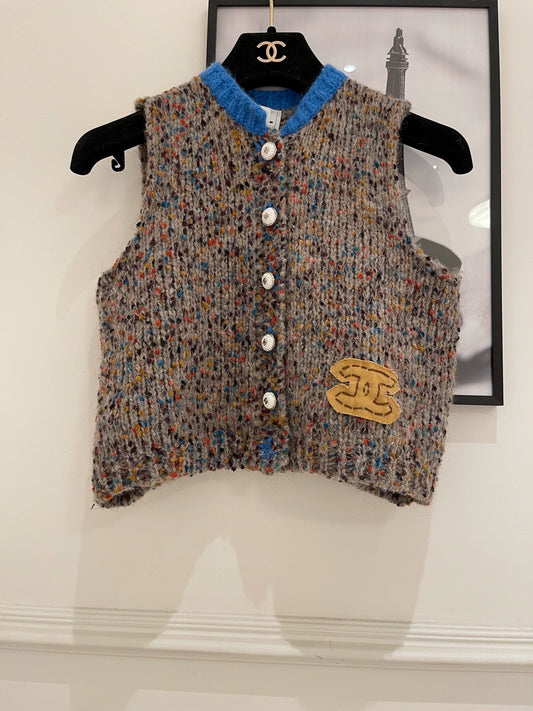 25fw Ni Cai Knitted Vest(vintage series)