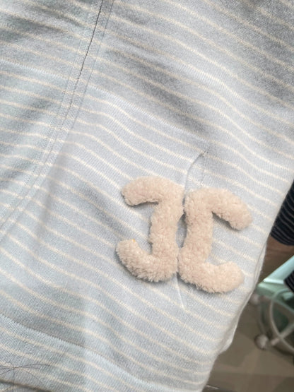 25fw White striped zipper sweatshirt（Medieval Series）