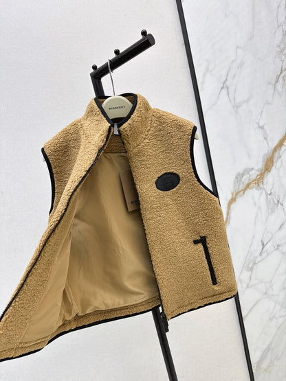 25fw Polar fleece stand collar vest