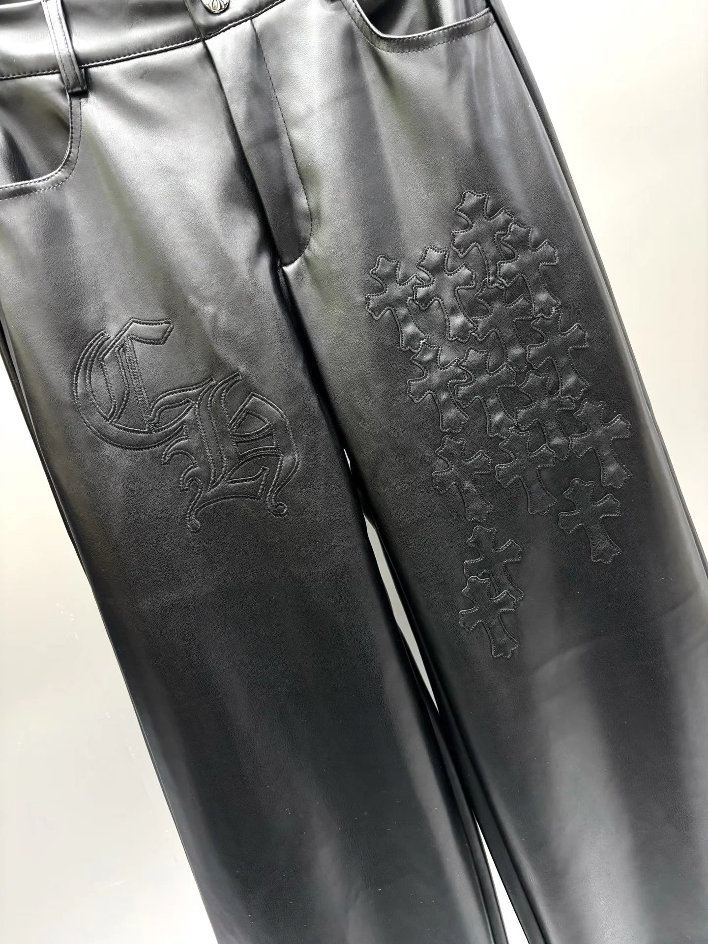 Plant protein leather pants