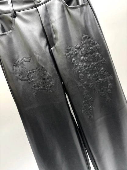 Plant protein leather pants