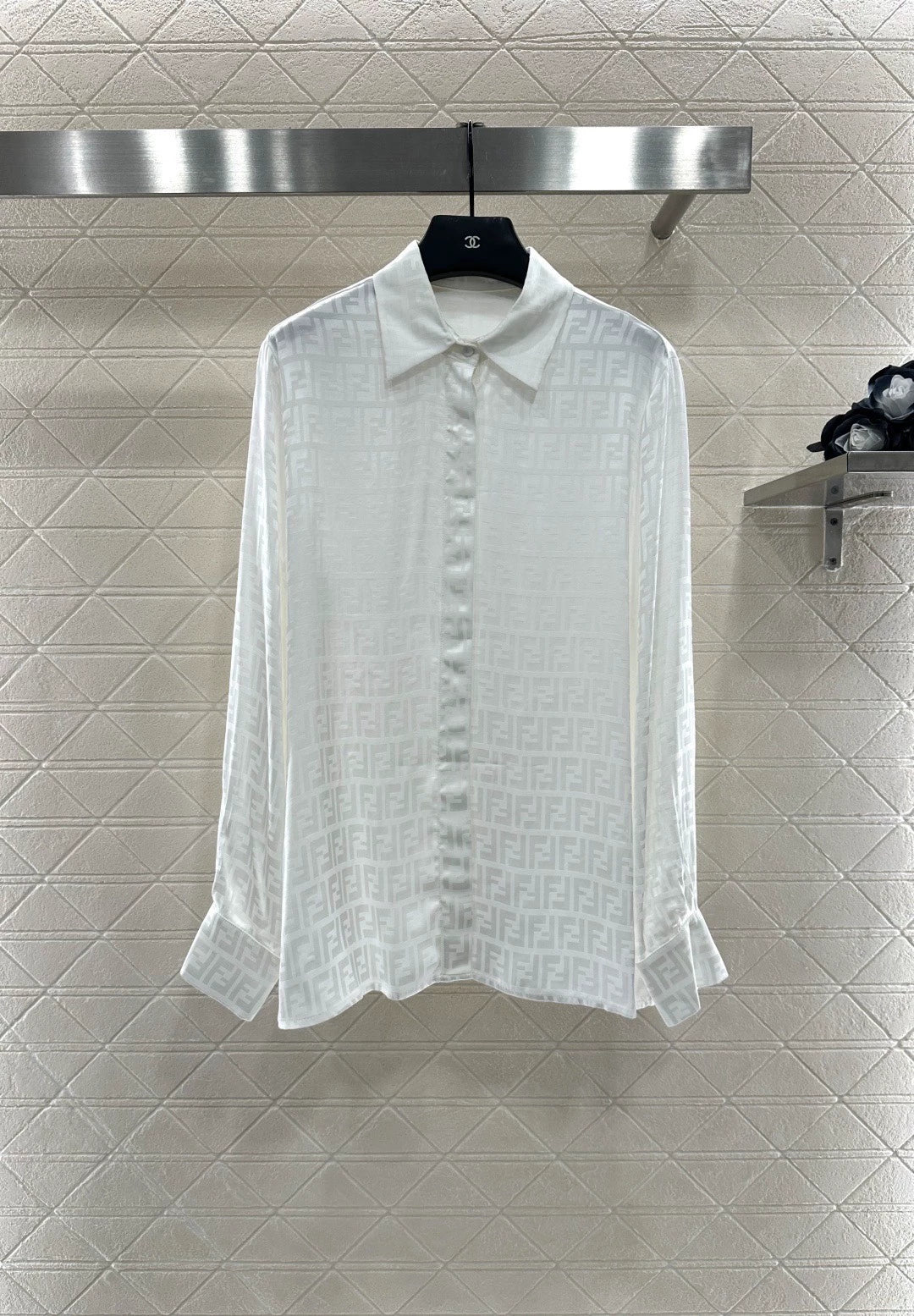 25fw Jacquard shirt half skirt set