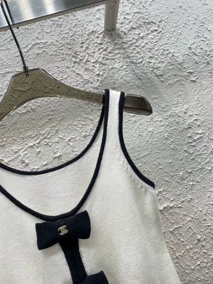 25 Spring New Arrival Bow Knitted Vest