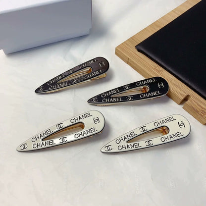 Acrylic logo hair clip