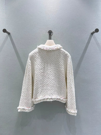 Tweed Chanel-inspired short jacket