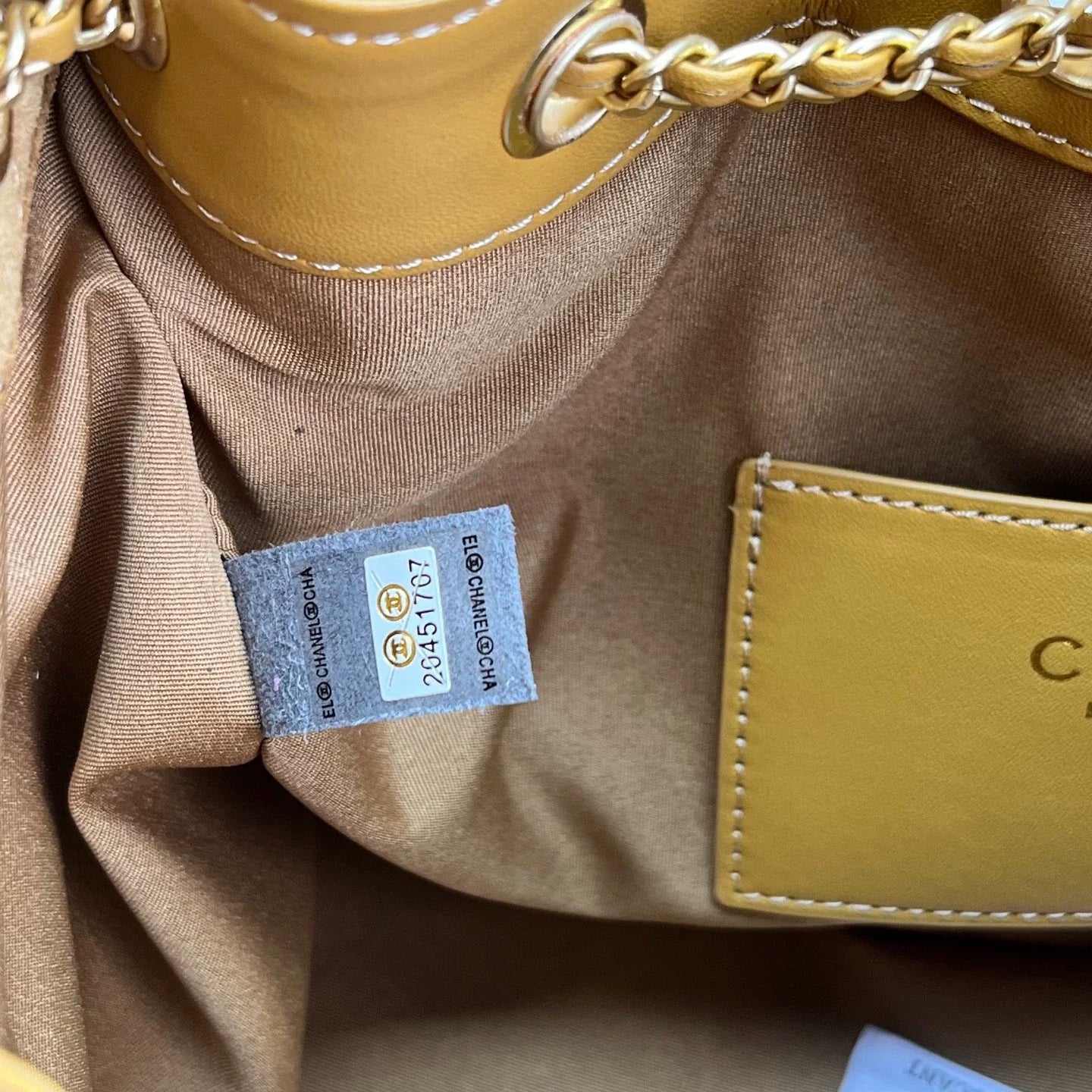 25C suede hippie bag (apricot）