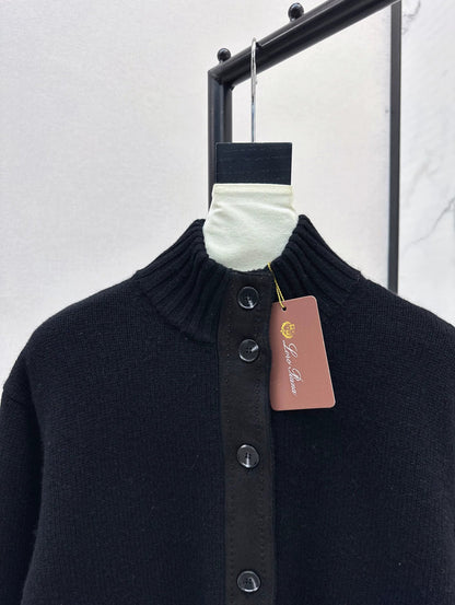 25fw new cashmere stand collar jacket