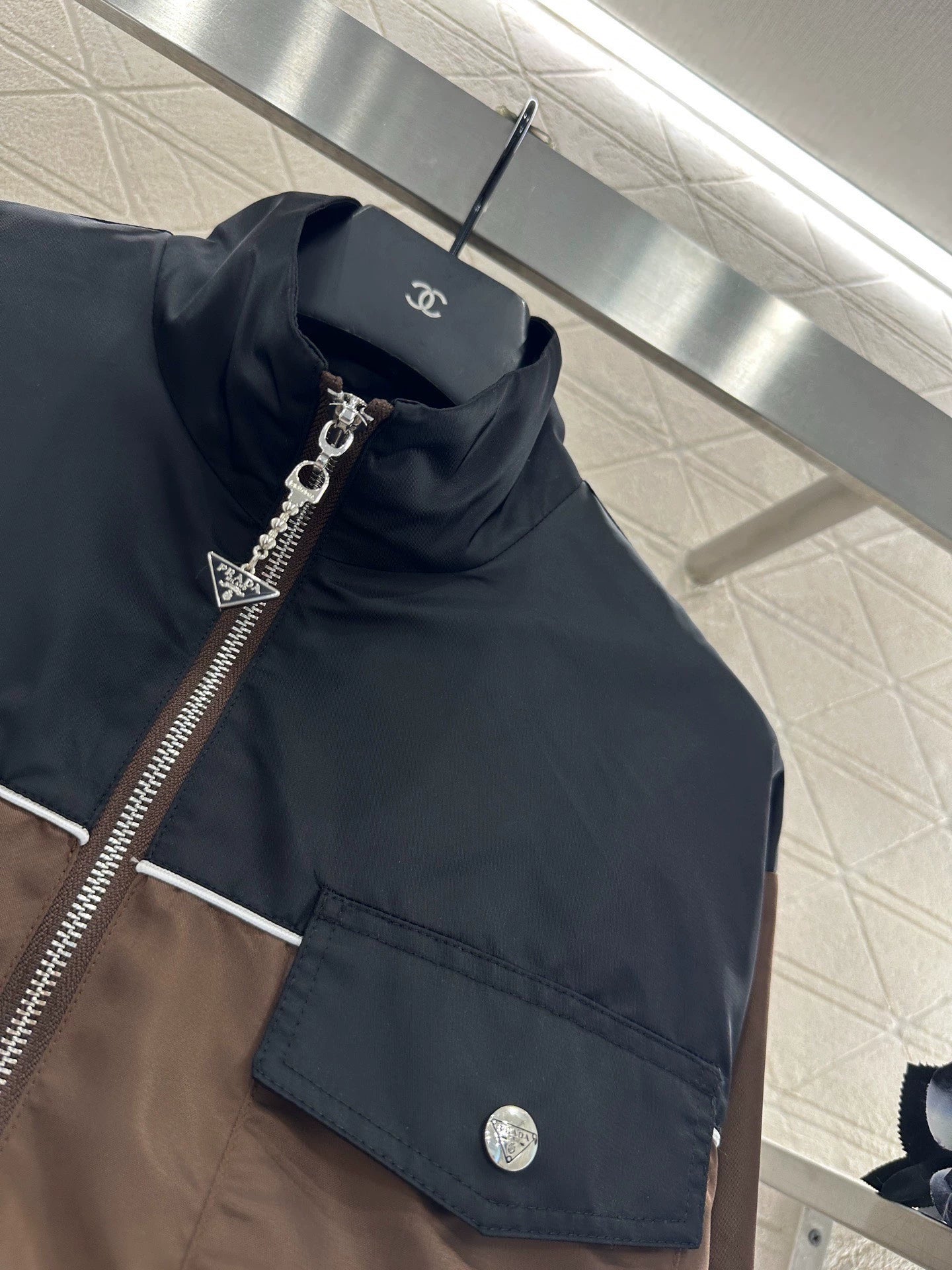 25fw Color blocking drawstring jacket jacket