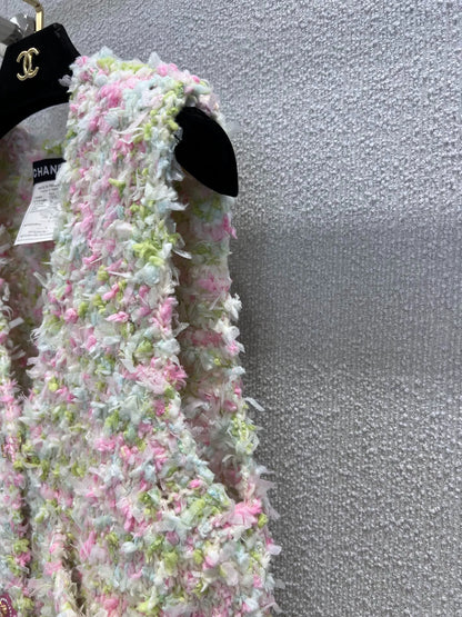 25fw Colorful macaron knitted vest（Medieval Series）