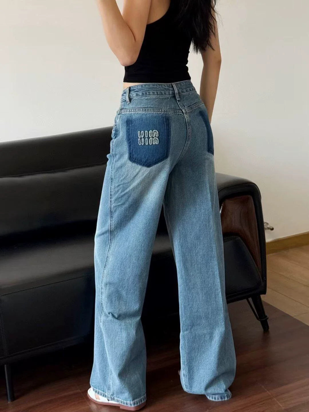 Fake pocket jeans