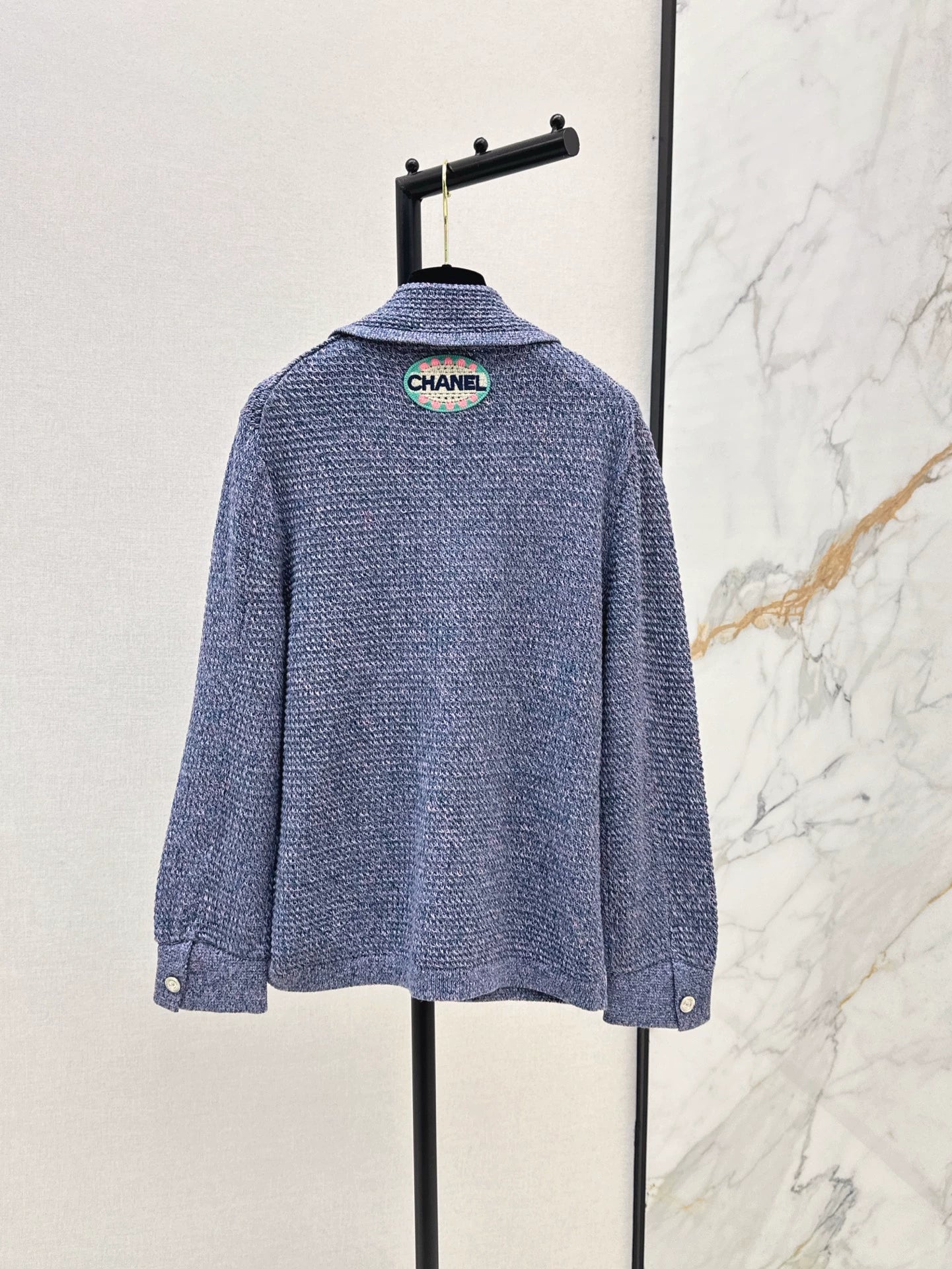 25fw Collar jacket knitted jacket