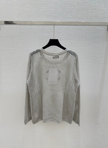 25fw Hollow knit sweater