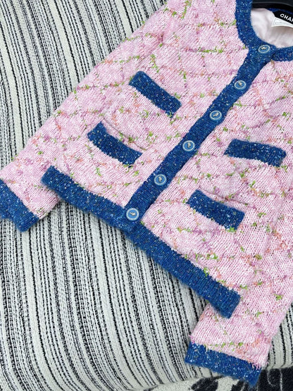 25fw Color blocking pocket cardigan