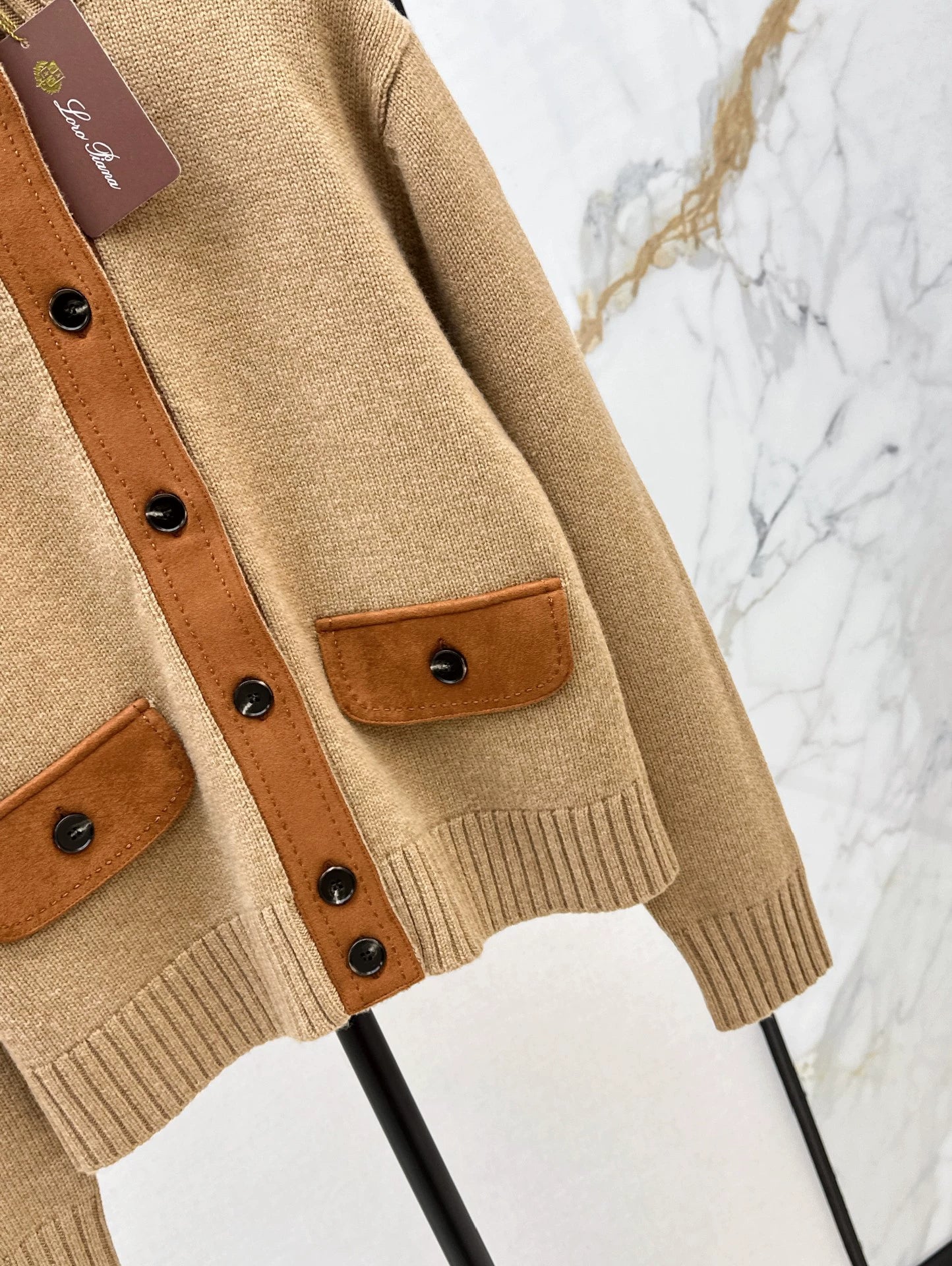 25fw new cashmere stand collar jacket