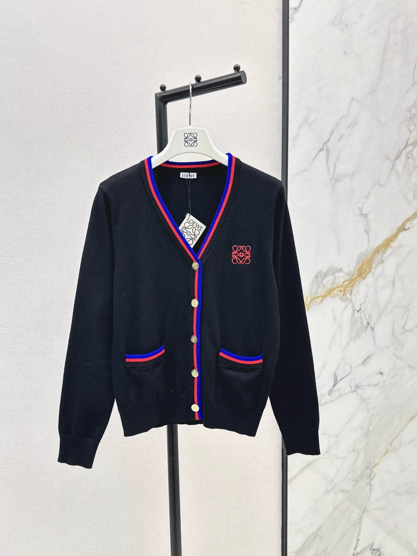 25fw Embroidered decorative cardigan